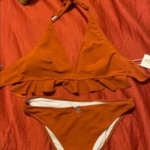 Cupshe burnt orange bikini